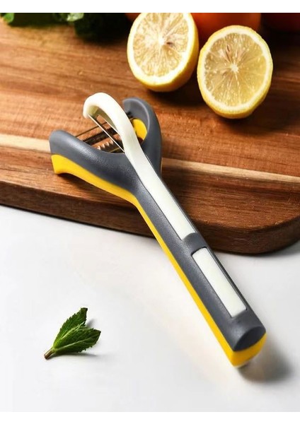 3'ü 1 Arada Paslanmaz Çelik Döner Soyucu - Çift Taraflı Bıçaklar, Üstün Meyve ve Sebze Soyucu Mutfak Soyacağı indirimleri