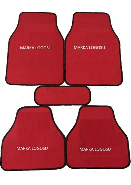 Dacia Lodgy Uyumlu Halı Paspas Kırmızı Renk