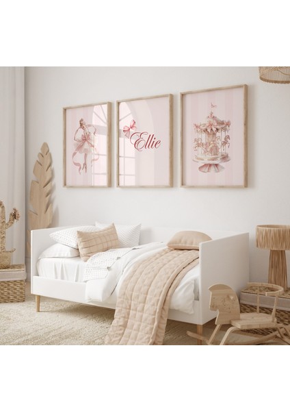3lü Balerin Temalı Kız Çocuk Odası Poster Seti Çerçevesiz fiyatları