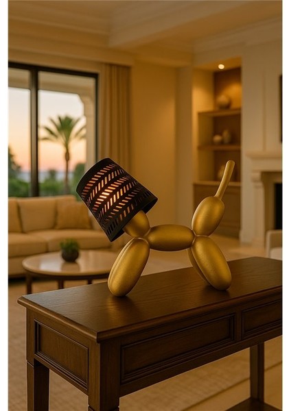 Lima Gold Balon Köpek Tasarım Masa Lambası Modern Dekoratif modelleri