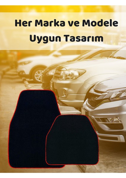Oto Paspas Halı 5'li Set Her Araca Uygun Uzun Süre Dayanıklı Çift Taraflı Kullanım Siyah Renk modelleri