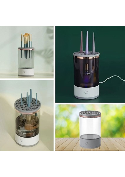 ® USB Şarjlı Makyaj Fırçası Temizleyici Aparat Hızlı Kurutmalı, Çok Yönlü Fırça Temizleyici indirimleri