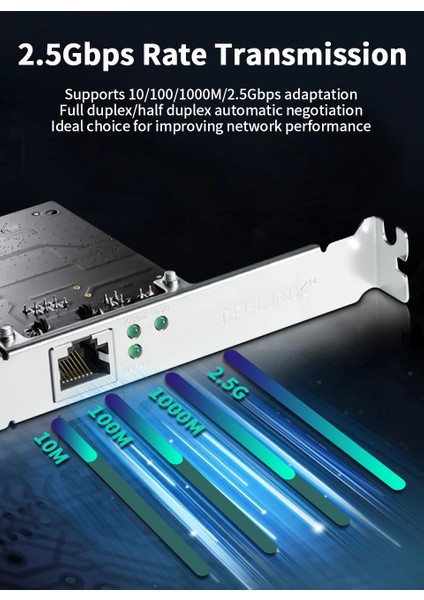 TL-NG421 Pcıe 2.5g Lan Kartı | Wake On Lan (Wol) Destekli Ethernet Adaptörü fırsatları