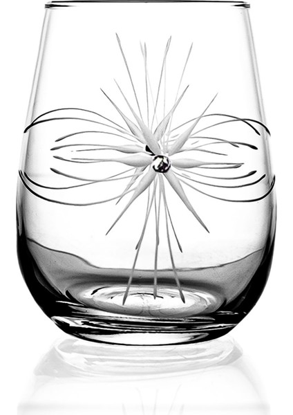 Medusa 6 Parça Su ve Meşrubat Kesme Bardak Seti Mira desenli