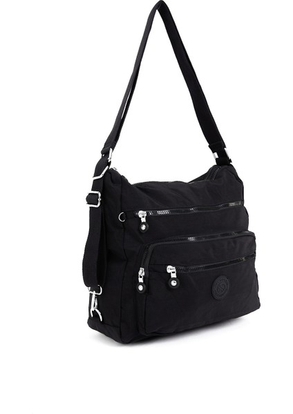 Çok Cepli Ayarlanabilir Çapraz Askılı Kadın Omuz ve Sırt Çantası Büyük Boy Günlük HV3050 Siyah fiyatları