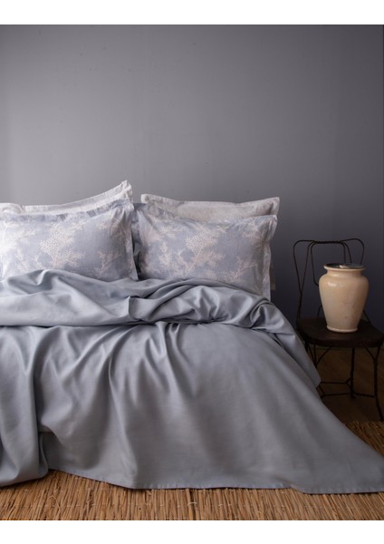 Tek Kişilik Tanya Indigo Nevresimli Bambu Pike Takımı