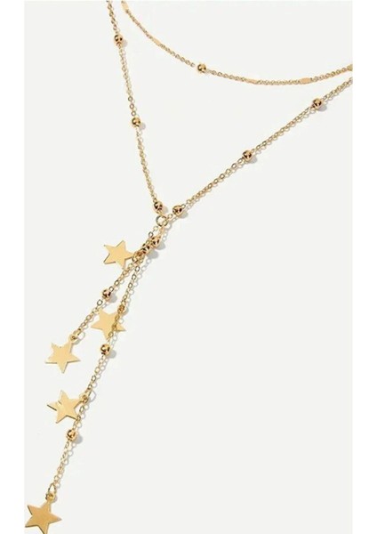 Şıklığınızı Tamamlayan Zincirli Yıldız Kolye