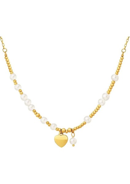 Şıklığınızı Tamamlayacak Inci Boncuk Kalp Kolye fiyatları