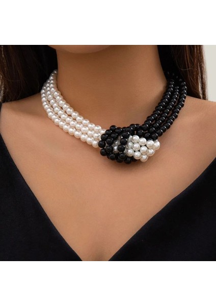 Zarif Inci Detaylı Fiyonklu Kolye ile Şıklığınızı Yükseltin