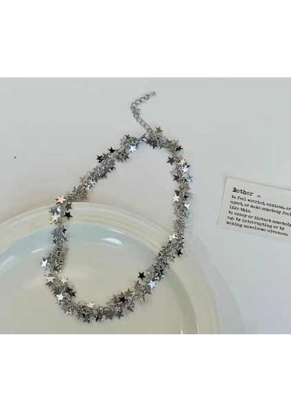 Çoklu Yıldız Model Kadın Kolye - Şıklığınızı Tamamlayın