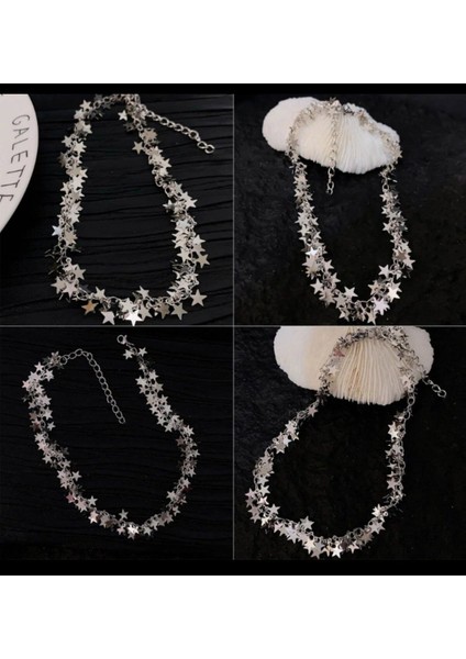 Çoklu Yıldız Model Kadın Kolye - Şıklığınızı Tamamlayın fiyatları