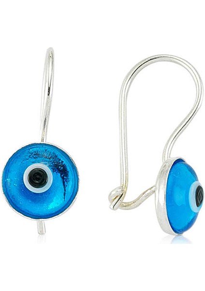 925 Ayar Gümüş Sallantılı Nazar Küpe EA0550001