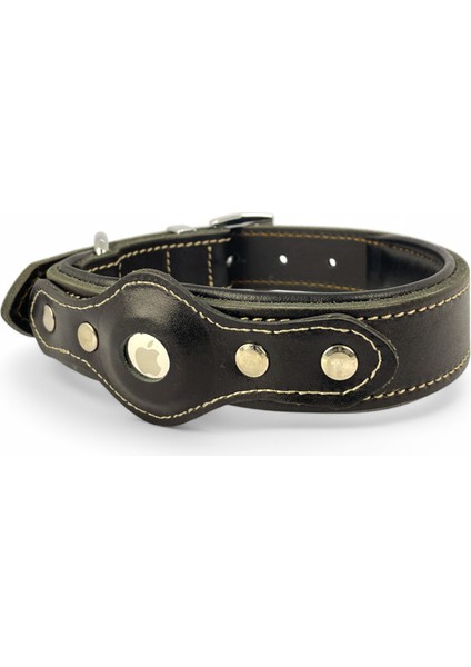 Canini Collar Hakiki Klasik Deri Airtag Uyumlu Köpek Tasması – Dayanıklı, Konforlu ve Şık Tasarım, Airtag Bölmeli Gerçek Deriden Köpekler Için Tasma indirimleri