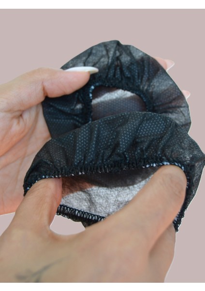 Tek Kullanımlık Kulaklık Hijyen Bonesi, Kulaklık Kılıfı - Siyah- 11CM (XL) fırsatları