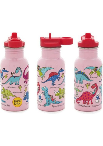 2'li 400ML Pipetli Paslanmaz Çelik Matara Pink Dino - Ocean fiyatları