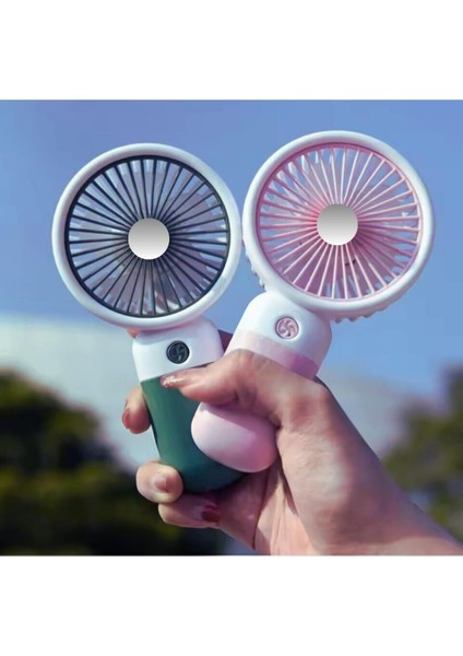Fan Masaüstü Taşınabilir Telefon Stantlı Vantilatör 2 Özellik Bir Arada Taşınabilir Masaüstü Vantilatör Yüksek Hızlı Asorti Renk 1 Adet
