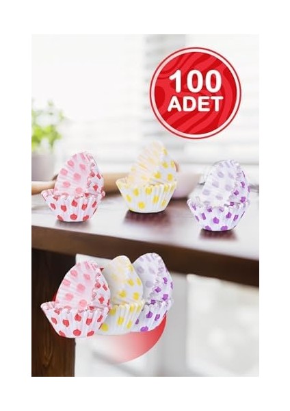 Life 100 Lü Renkli Muffin Cupcake Kâğıdı MIT1137 fiyatları