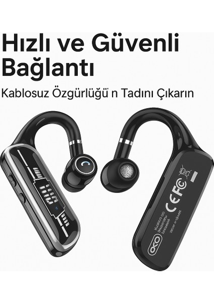 Kablosuz Tekli Bluetooth Kulaklık Buton Kontrollü, Her Iki Kulakta Kullanıma Uygun Göstergeli modelleri