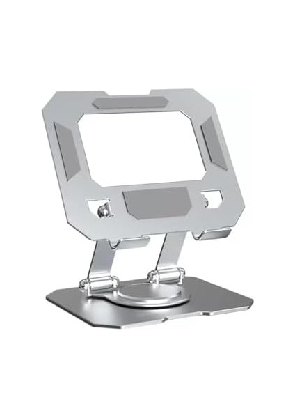 Tablet Standı 360 Derece Dönebilen Tablet Stand Katlanabilir Metal Tablet Tutucu Standı Tablet ve Telefon Tutucu Stant Tablet Tutucu Metal (Metalik Gri) fiyatları