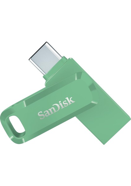 1 Tb Ultra Dual Drive Go USB Type-C Flash Sürücü, Çift Taraflı Takılabilir USB Tip C ve Tip A Konnektörlü, Akıllı Telefonlar, Tabletler, Mac'ler ve Bilgisayarlar Için, Yeşil