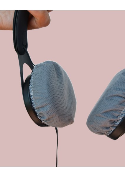 Tek Kullanımlık Kulaklık Hijyen Bonesi, Kulaklık Kılıfı - Siyah-11 cm ( XL) indirimleri