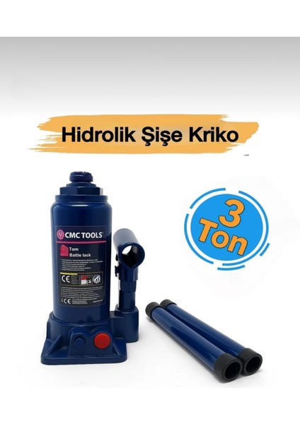 CMC8562 Araç Destekleme Şişe Kriko 3 Ton