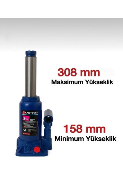CMC8562 Araç Destekleme Şişe Kriko 3 Ton fiyatları