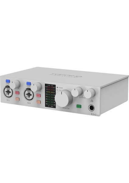Professional E2X2 Otg | White Yüksek Kalite Usb-C Ses Kartı: 2-Giriş/2-Çıkış 24BIT/192KHZ, 8...600OHM Arası Kulaklıklara Kadar Kullanılabilir. (Pc/mac/ios/android)