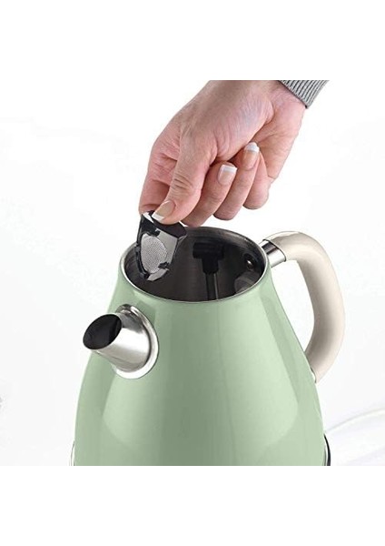 Vintage Elektrikli Su Isıtıcı Yeşil 2869/04 - Paslanmaz Çelik, Retro Kettle, 1,7 Litre 2000 Watt, Otomatik Kapanma, Kablosuz 360° Duylu fiyatları