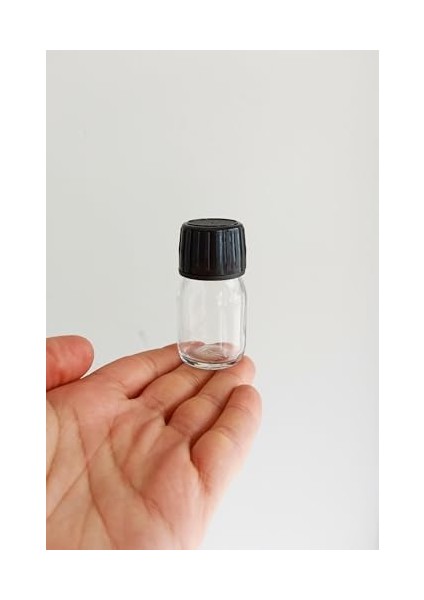 ml Sızdırmaz Kapaklı Şeffaf Shot Şişesi 30 cc Ginger Şat Beyaz Cam Şişe 6 Adet (Kilitli Plastik Siyah Kapak) modelleri