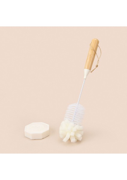 Bambu Saplı Matara Fırçası - Beyaz - 31,5 cm fiyatları