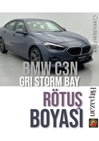 Bmw 1 ve 2 Serisi C3N Gri Storm Bay - Profesyonel Rötüş Boyası 25ML