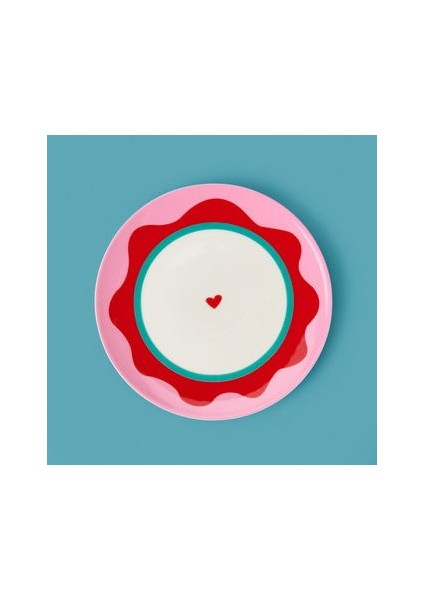 Kitchen Granny Tatlı Tabağı - Pembe / Kırmızı - 19 cm modelleri