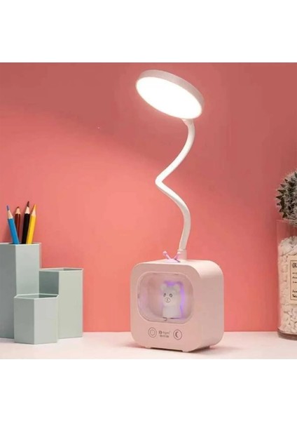 Şarjlı, 3 Kademeli Ayıcıklı Çalışma, Ofis, Masa Lambası Gece Lambası