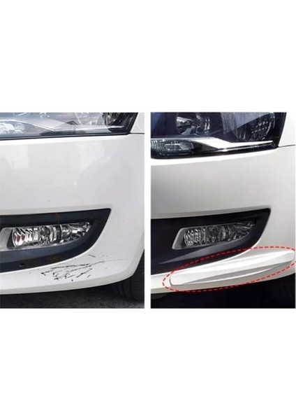 Araba Tampon Koruyucu Karbon Desenli Beyaz modelleri