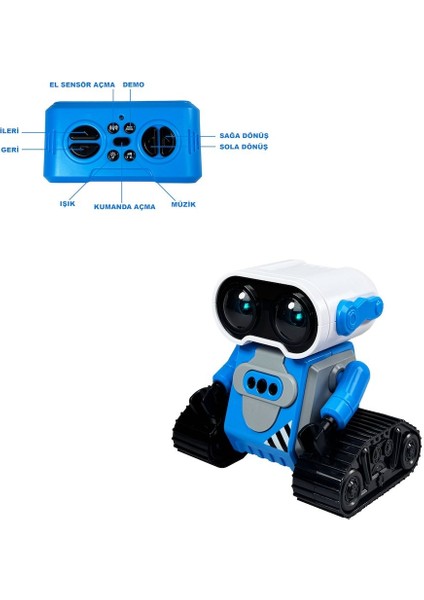 Uzaktan Kumandalı 2.4g Şarjlı El Sensörlüde Kullanabilen Robot-Araba Mavi/sarı fiyatları