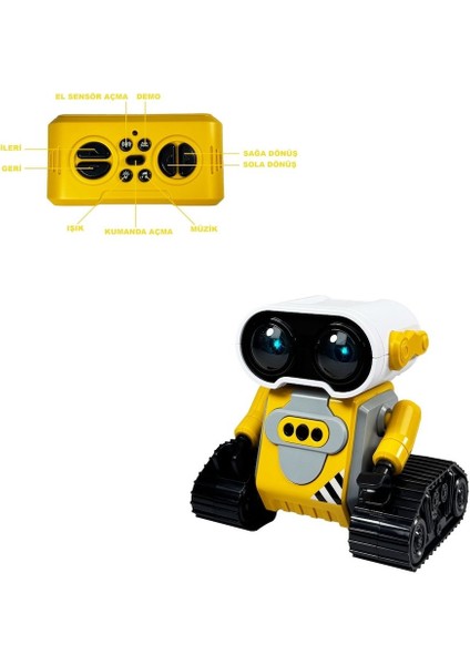 Uzaktan Kumandalı 2.4g Şarjlı El Sensörlüde Kullanabilen Robot-Araba Mavi/sarı fırsatları