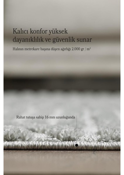 Yumuşak Peluş Tüylü Iskandinav Desenli Kabarık Bukleli Gri Renkli Yuvarlak Halı modelleri