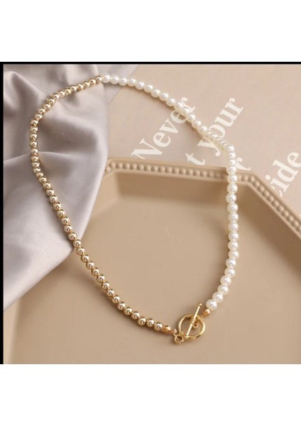 Şık ve Zarif Incili Boncuk Kadın Kolye