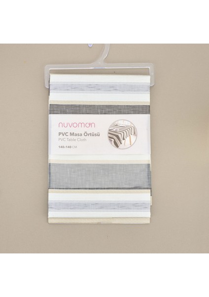 Kare Pvc Masa Örtüsü - Antrasit - 140X140 cm