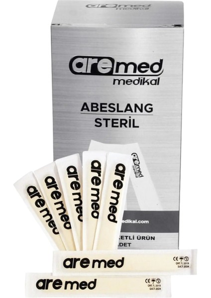 Vazelin Spatulası Steril Paketli Abeslang | 100 Adet