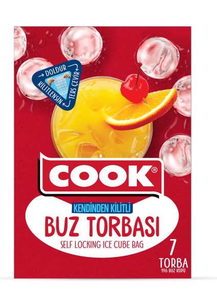 Kendinden Kilitli Buz Torbası 7 Adet