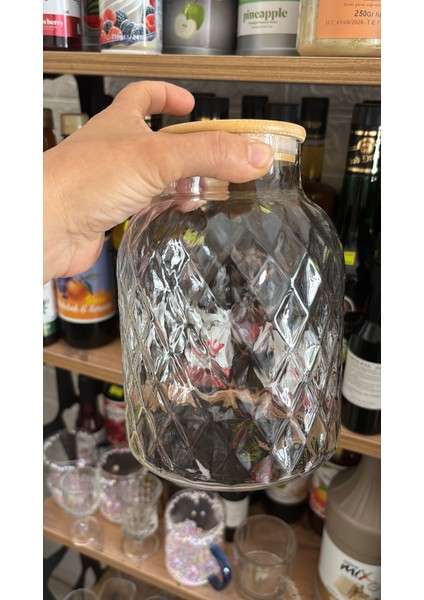 Kulpsuz Bambu Kapaklı 1800ML Sürahi