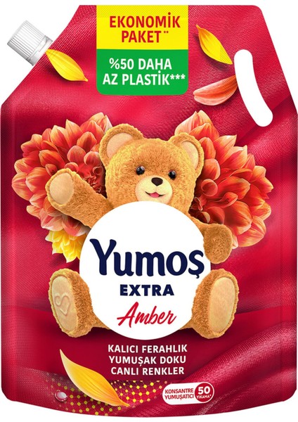 Extra Amber Konsantre Yumuşatıcı Pouch 1200 ml