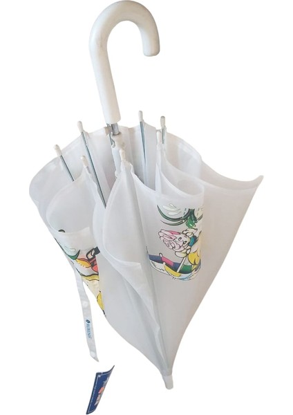 Rubanis Beyaz Çocuk Şemsiyesi 4 - 9 Yaş