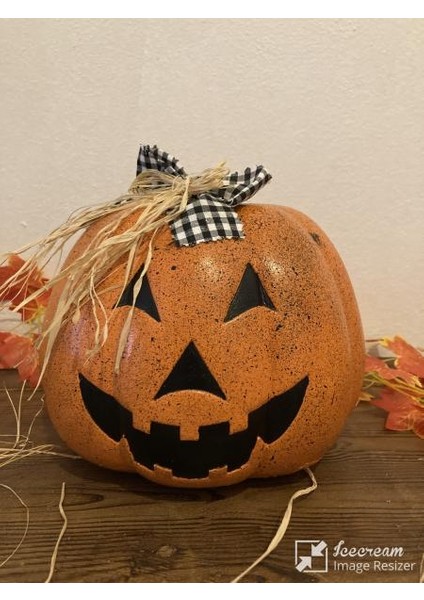 Balkabağı (Kabak) Temalı Cadılar Bayramı Bahçe Dekorasyonu - Turuncu Benek fiyatları