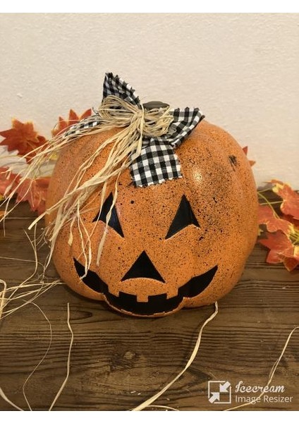 Balkabağı (Kabak) Temalı Cadılar Bayramı Bahçe Dekorasyonu - Turuncu Benek indirimleri