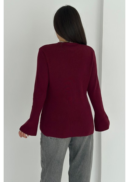 Kadın Volanlı 12 Düğmeli Premium Triko Hırka – Zarif & Yumuşak Dokulu indirimleri