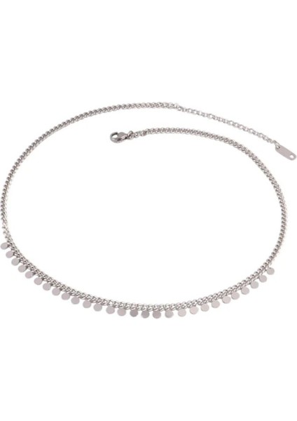 Şıklığınızı Tamamlayan Minimalist Metal Daire Model Zincir Kolye