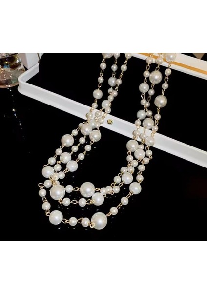 Şıklığınızı Tamamlayacak 2'li Inci Kadın Kolye Seti